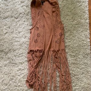 Vintage fringe vest